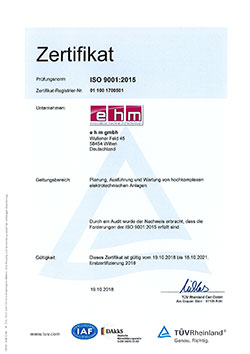Zertifiziert nach DIN ISO 9001-2015